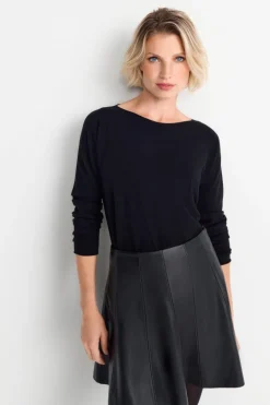 Nahtloser Feinstrickpullover