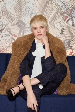 Oversized-Mantel Aus Kustfell