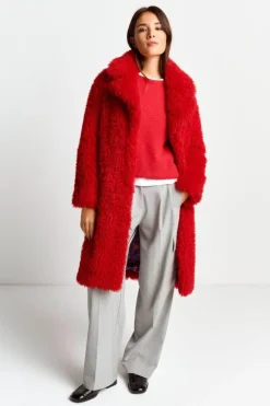 Oversized-Mantel Aus Kustfell