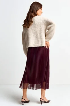 Plisseerock In Midilänge