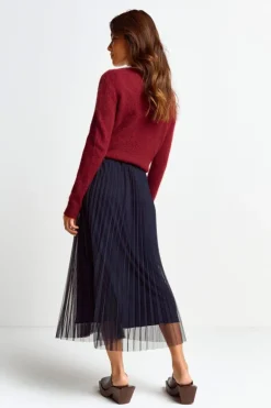 Plisseerock In Midilänge