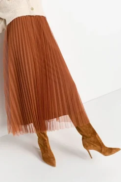 Plisseerock In Midilänge