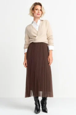 Plisseerock In Midilänge