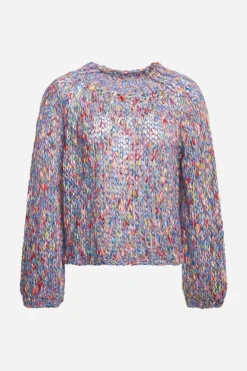 Pullover Aus Melangestrick