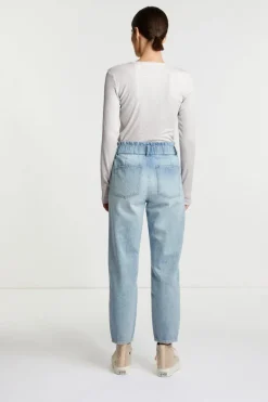 Rib-Longsleeve Mit Glanzeffekt