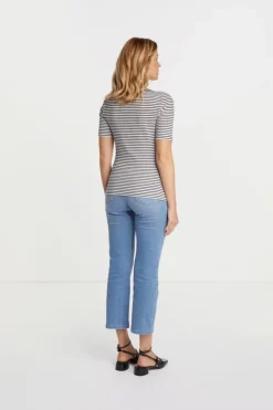 Rib-Shirt Aus Baumwolle