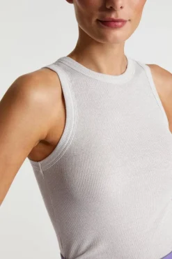 Rib-Top Mit Glanzeffekt