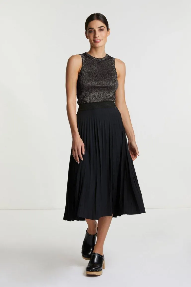 Rib-Top Mit Glanzeffekt