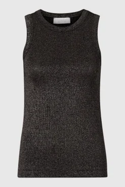 Rib-Top Mit Glanzeffekt