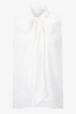 Ärmellose Schluppenbluse Mit Glanzeffekt