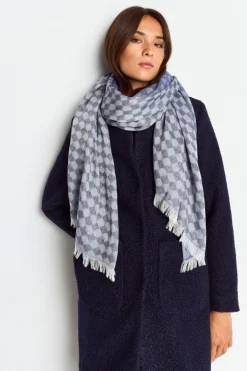 Schal Mit Dezenten Fransen