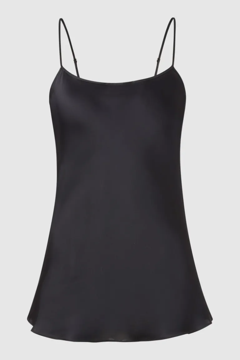 Spaghettiträger-Top Mit Seide