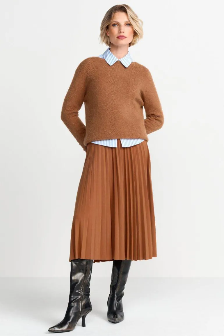 Strickpullover Aus Weicher Wollmischung