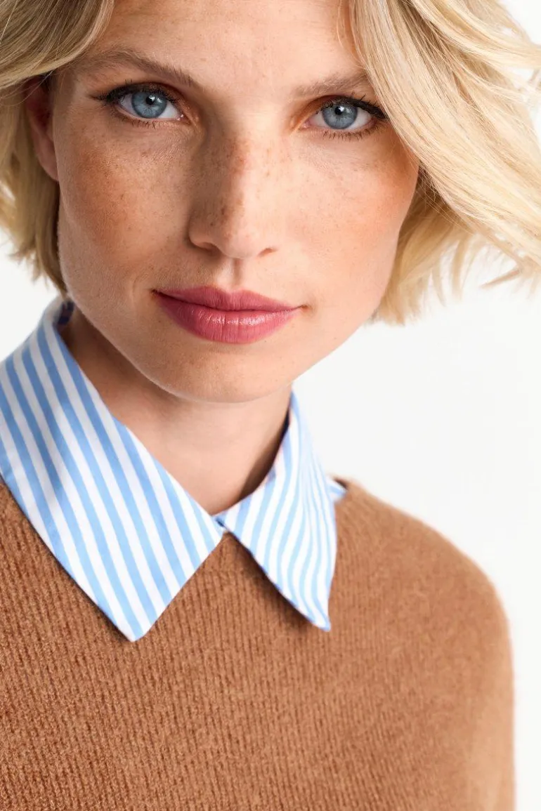 Strickpullover Aus Weicher Wollmischung