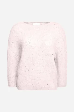 Strickpullover Mit überschnittenen Schultern