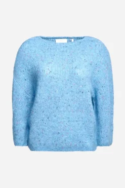 Strickpullover Mit überschnittenen Schultern