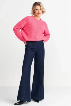 Strickpullover Mit Crew-Neck