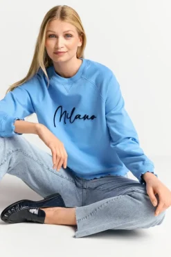 Sweatshirt Mit Schriftzug