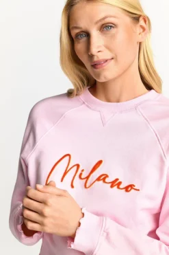 Sweatshirt Mit Schriftzug