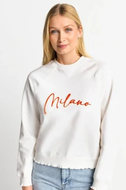 Sweatshirt Mit Schriftzug