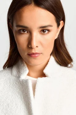 Teddy-Mantel Mit Stehkragen