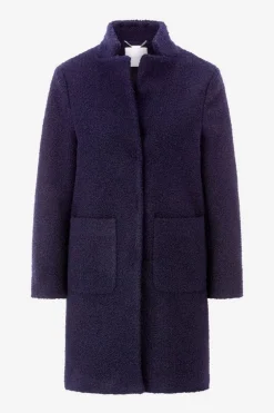 Teddy-Mantel Mit Stehkragen