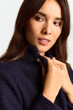 Teddy-Mantel Mit Stehkragen