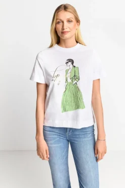 T-Shirt Mit Illustrations-Print