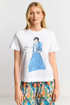 T-Shirt Mit Illustrations-Print