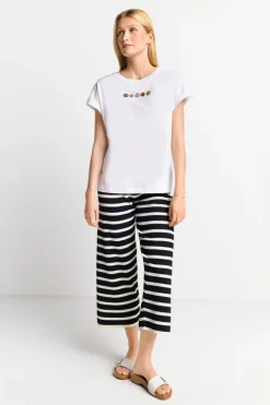 T-Shirt Mit Strass-Applikationen