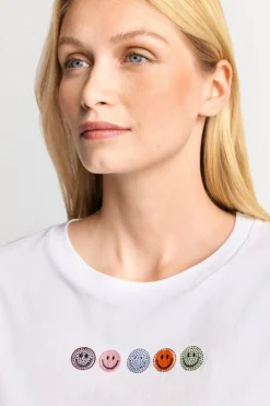 T-Shirt Mit Strass-Applikationen