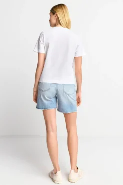 T-Shirt Mit Strassverziertem Print