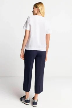 Weißes T-Shirt Mit Statement-Print