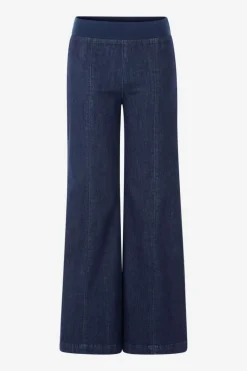 Wide Leg Denim Mit Elastischem Bund