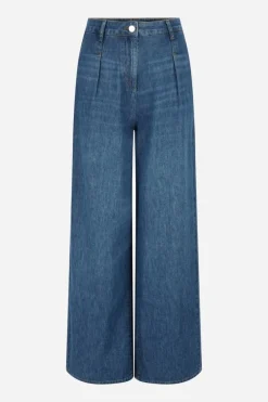 Wide Leg Denim Mit Hoher Taille
